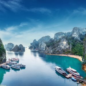 River cruising on Halong Bay